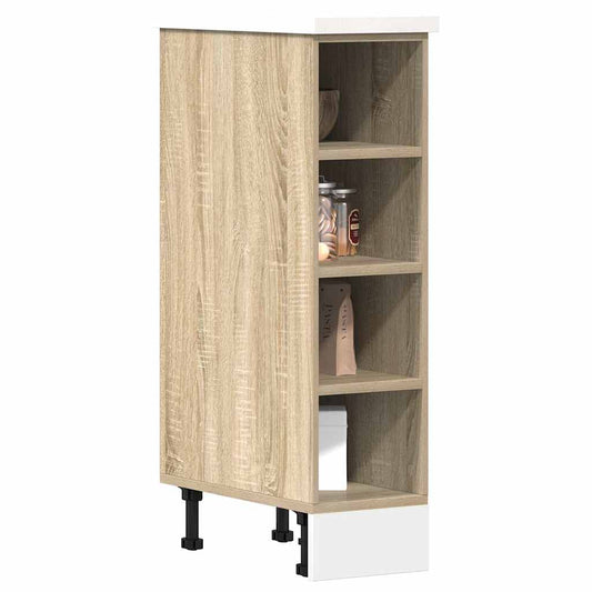 vidaXL Bottom Cabinet "Riga" Sonoma Oak 20x44,5x81,5 cm Engineered Wood