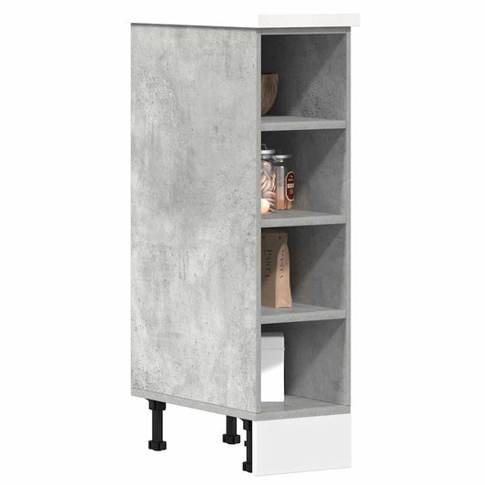 vidaXL Bottom Cabinet "Riga" Concrete Grey 20x44,5x81,5 cm Engineered Wood