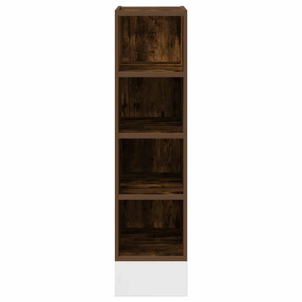 vidaXL Bottom Cabinet Riga Smoked Oak 20x44.5x81.5 cm Engineered Wood