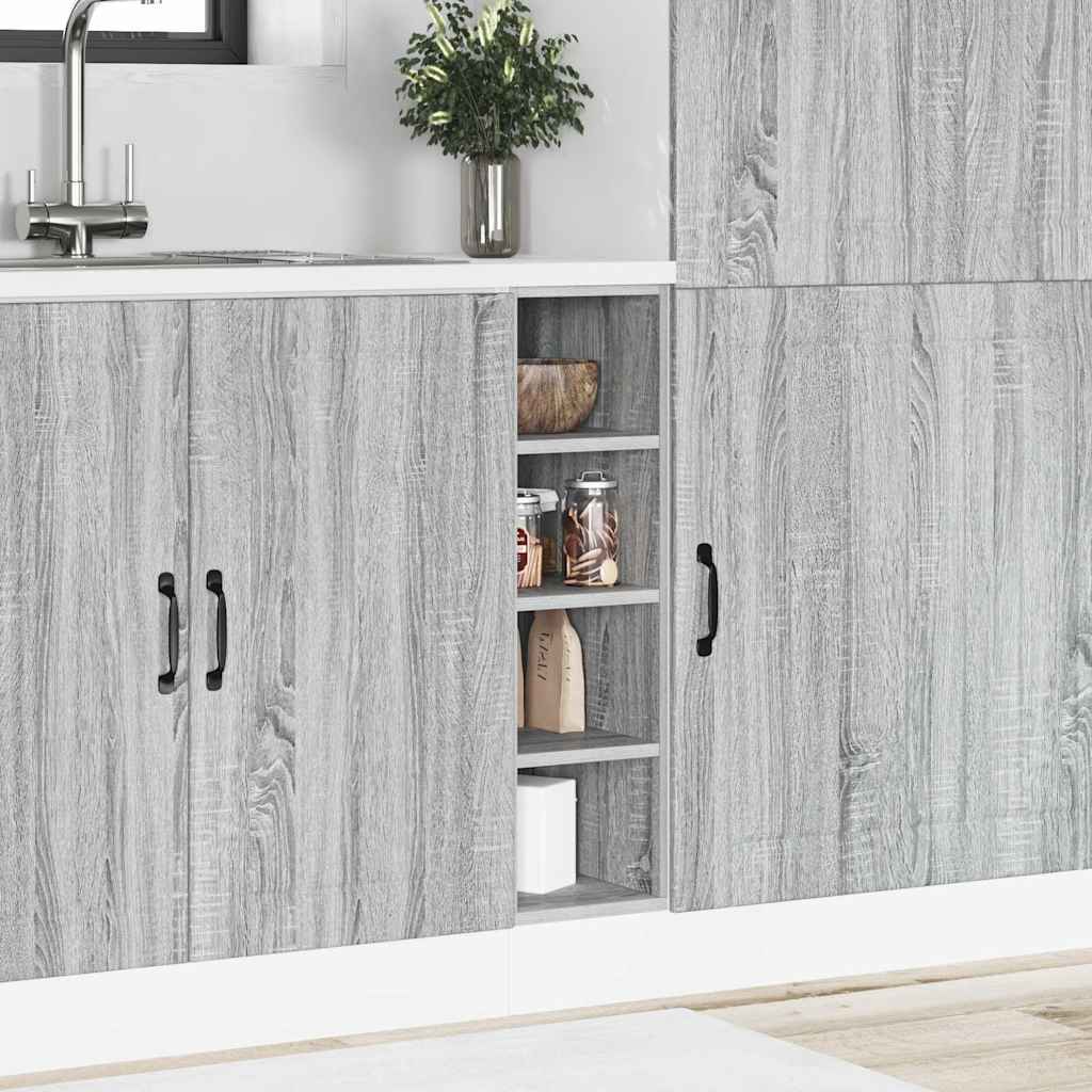 vidaXL Bottom Cabinet "Riga" Grey Sonoma 20x44,5x81,5 cm Engineered Wood