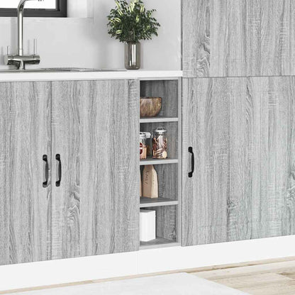 vidaXL Bottom Cabinet "Riga" Grey Sonoma 20x44,5x81,5 cm Engineered Wood