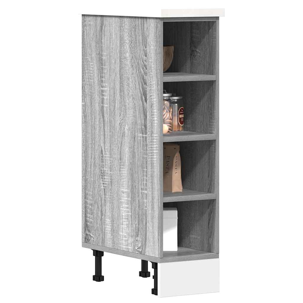vidaXL Bottom Cabinet "Riga" Grey Sonoma 20x44,5x81,5 cm Engineered Wood
