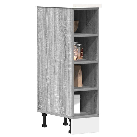 vidaXL Bottom Cabinet "Riga" Grey Sonoma 20x44,5x81,5 cm Engineered Wood