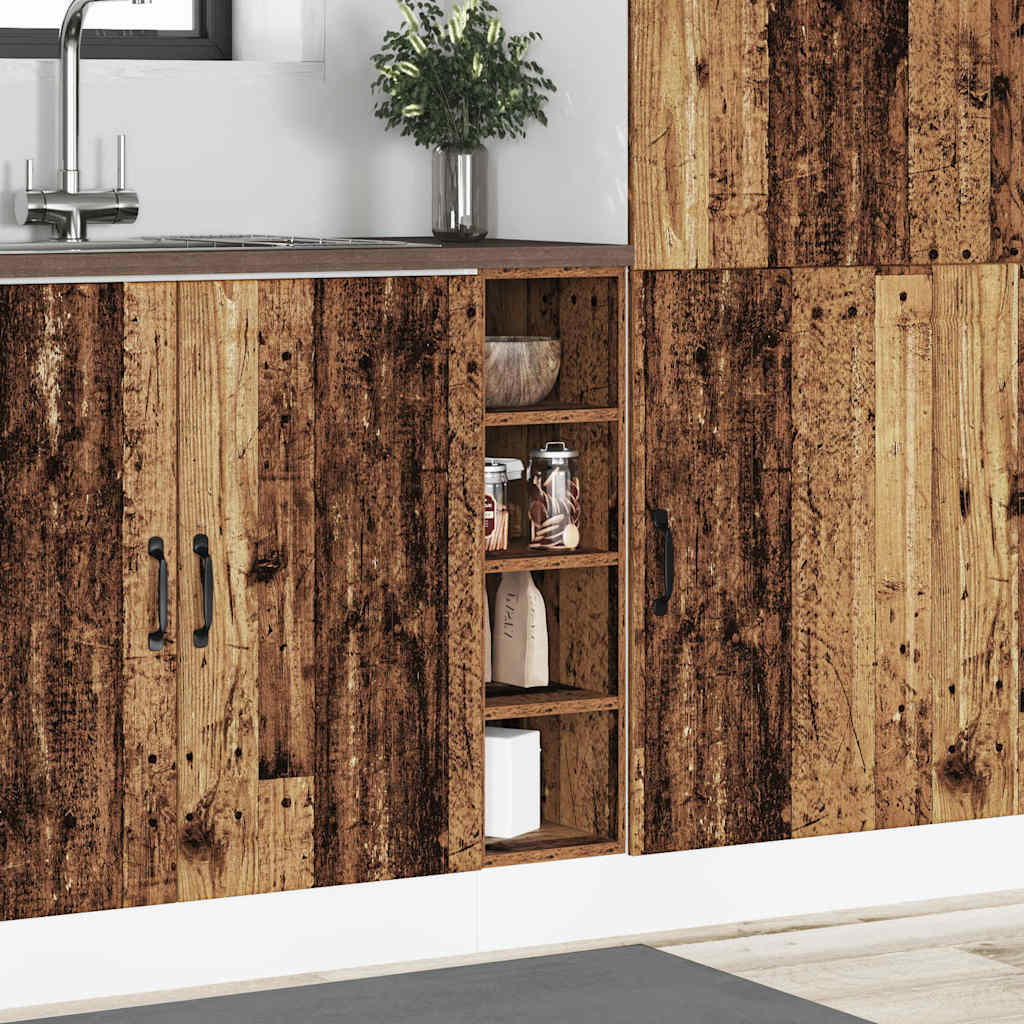 vidaXL Bottom Cabinet "Riga" Old Wood 20x44,5x81,5 cm Engineered Wood