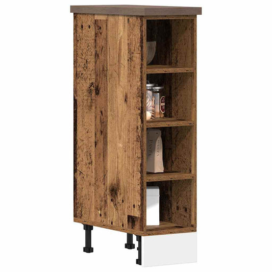 vidaXL Bottom Cabinet "Riga" Old Wood 20x44,5x81,5 cm Engineered Wood