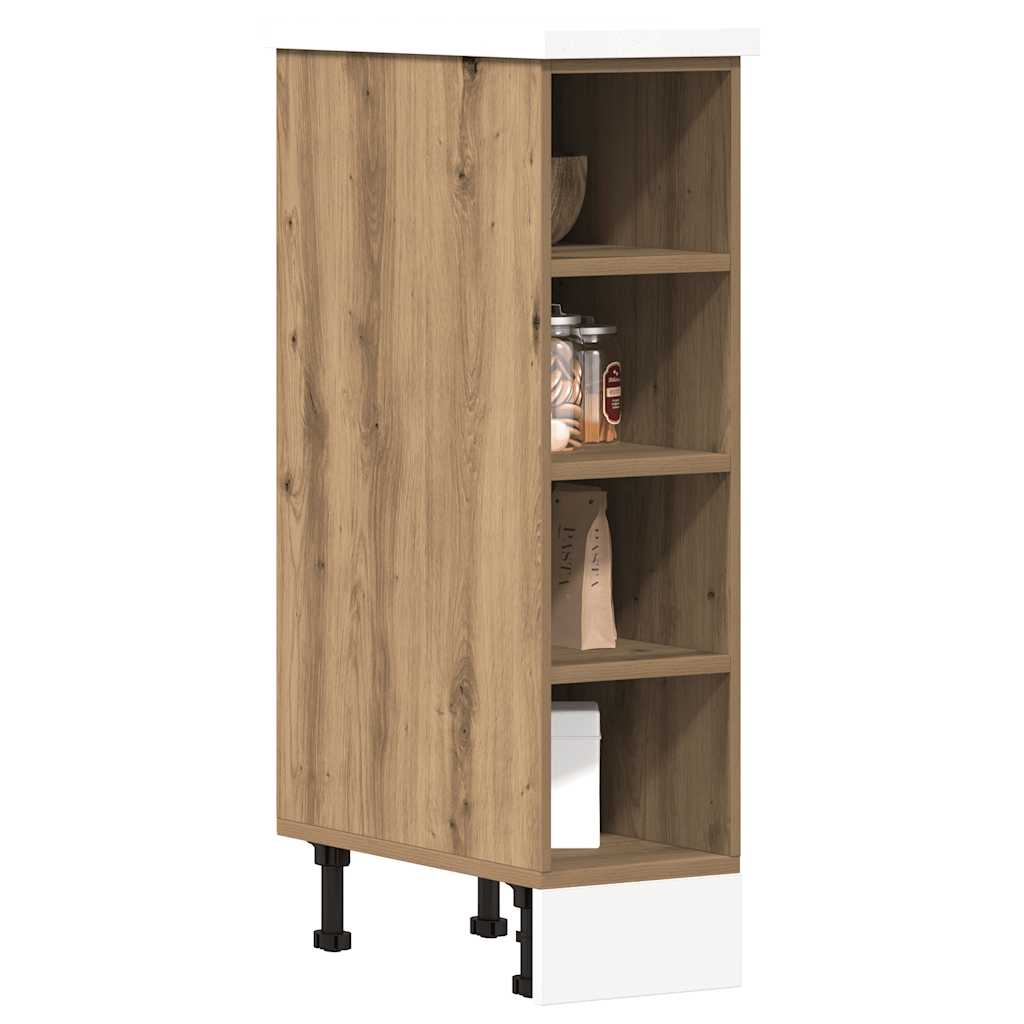 vidaXL Bottom Cabinet "Riga" Artisan Oak 20x44,5x81,5 cm Engineered Wood
