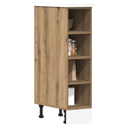 vidaXL Bottom Cabinet "Riga" Artisan Oak 20x44,5x81,5 cm Engineered Wood