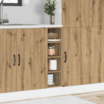 vidaXL Bottom Cabinet "Riga" Artisan Oak 20x44,5x81,5 cm Engineered Wood