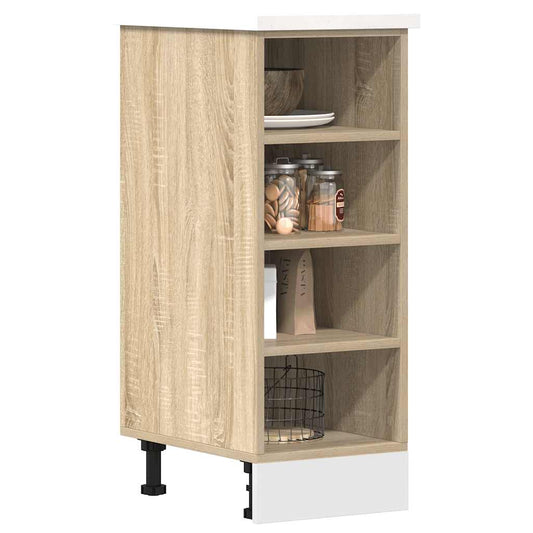 vidaXL Bottom Cabinet "Riga" Sonoma Oak 30x44,5x81,5 cm Engineered Wood