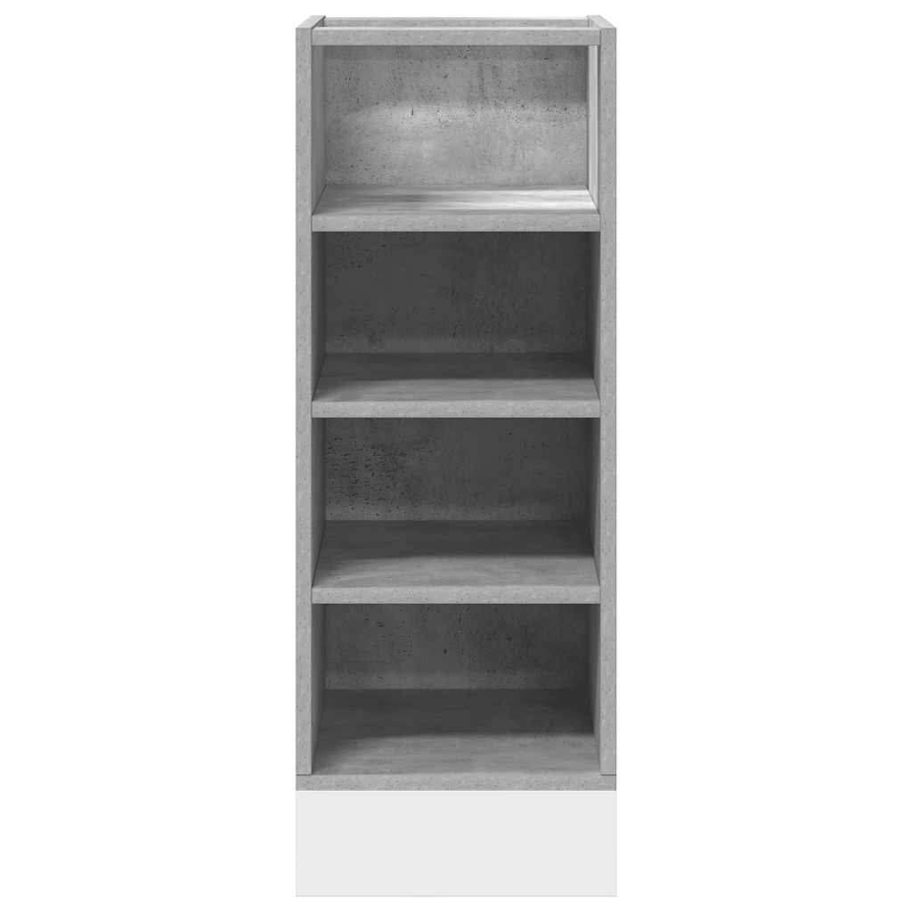 vidaXL Bottom Cabinet Riga Concrete Grey 30x44.5x81.5 cm Engineered Wood