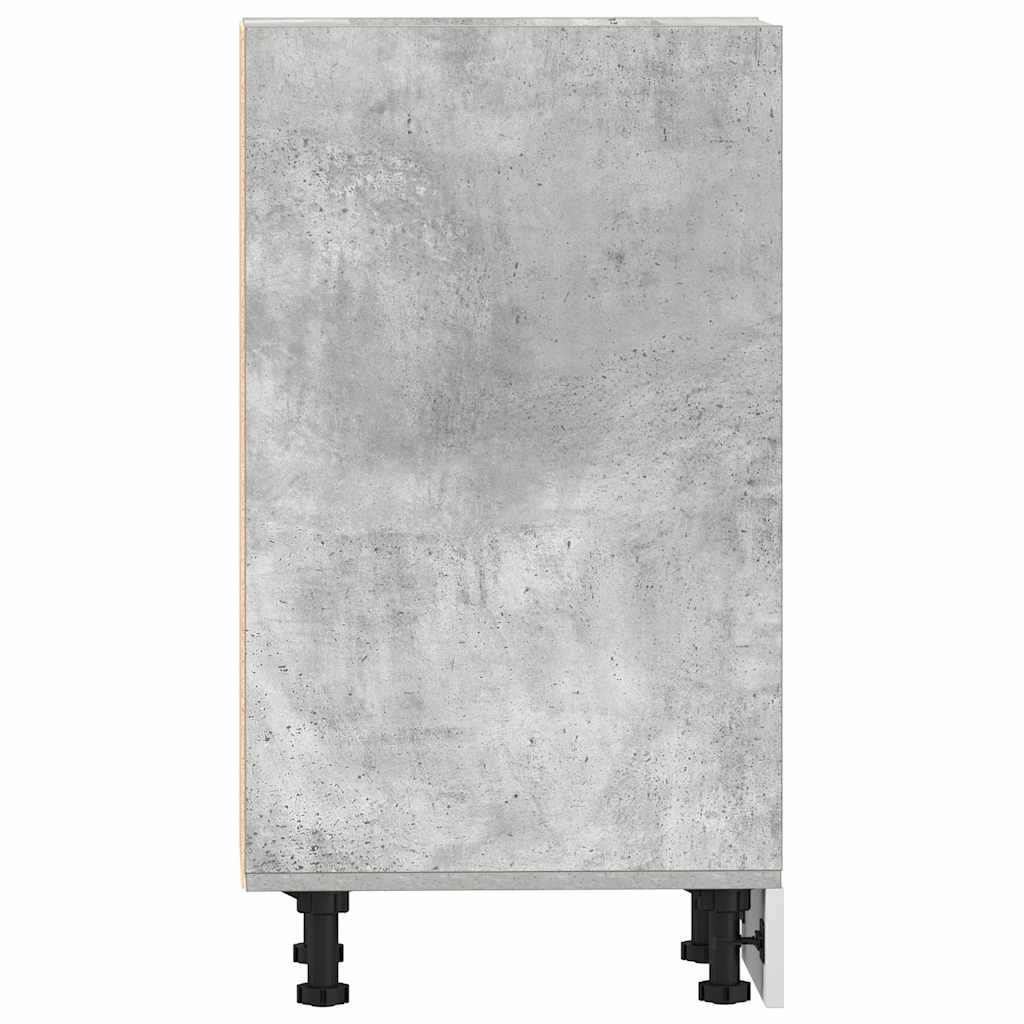 vidaXL Bottom Cabinet Riga Concrete Grey 30x44.5x81.5 cm Engineered Wood