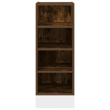 vidaXL Bottom Cabinet "Riga" Smoked Oak 30x44,5x81,5 cm Engineered Wood