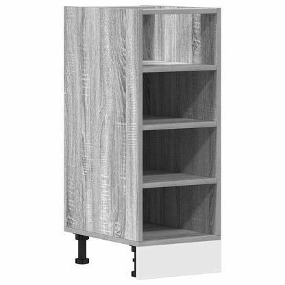 vidaXL Bottom Cabinet Riga Grey Sonoma 30x44.5x81.5 cm Engineered Wood
