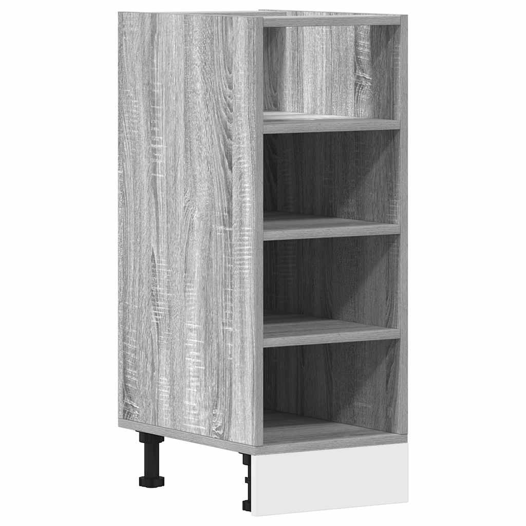 vidaXL Bottom Cabinet "Riga" Grey Sonoma 30x44,5x81,5 cm Engineered Wood