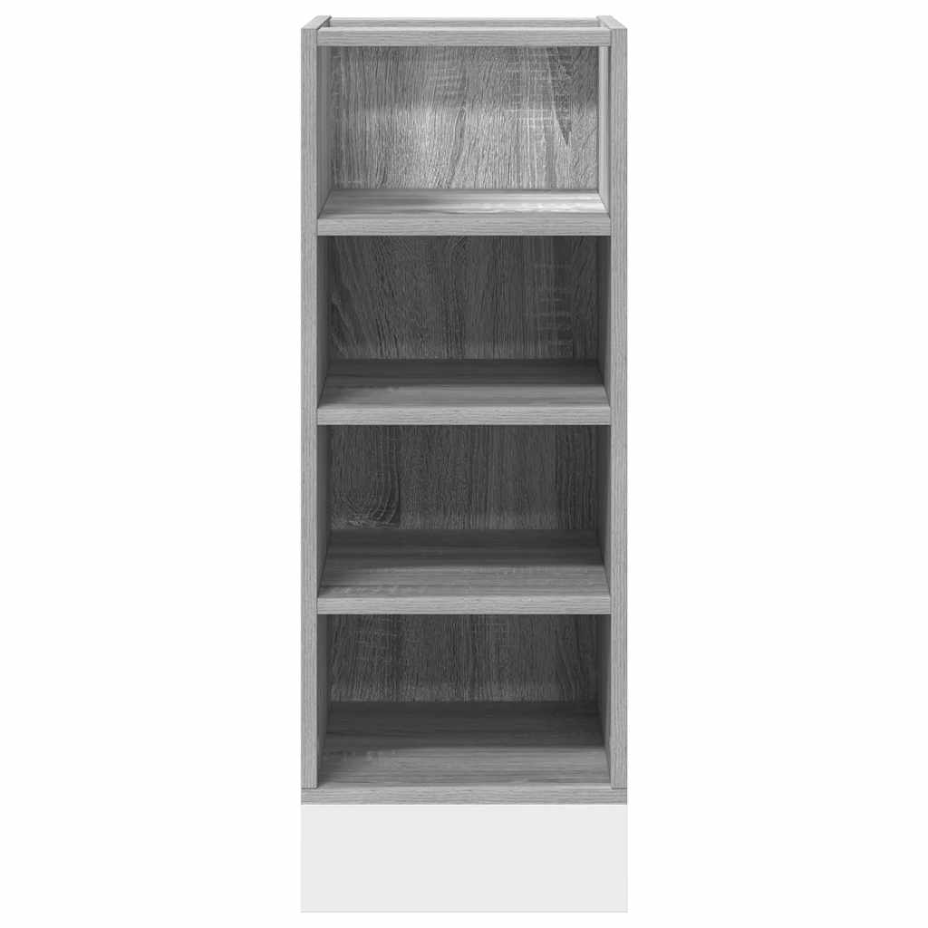 vidaXL Bottom Cabinet Riga Grey Sonoma 30x44.5x81.5 cm Engineered Wood