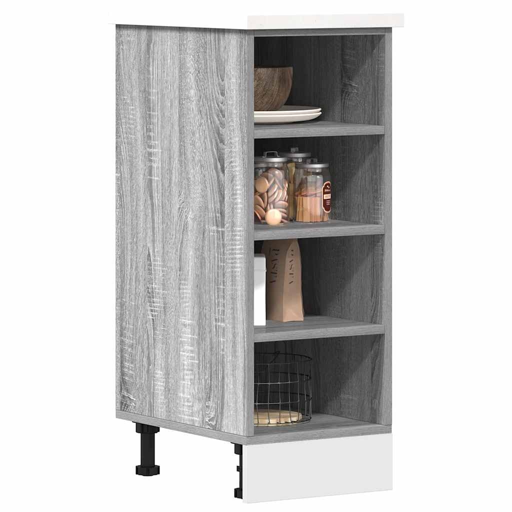 vidaXL Bottom Cabinet "Riga" Grey Sonoma 30x44,5x81,5 cm Engineered Wood