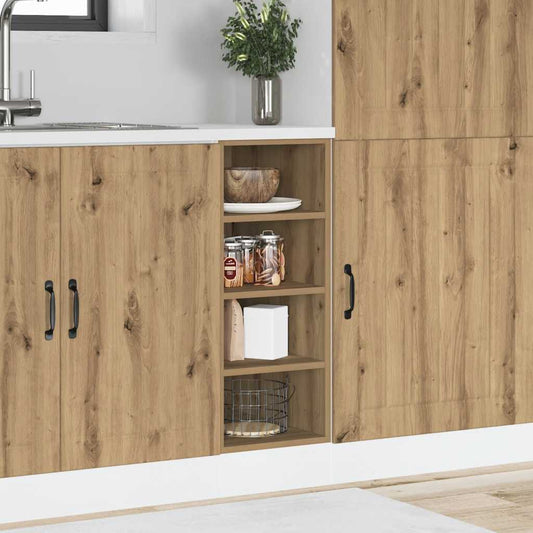 vidaXL Bottom Cabinet "Riga" Artisan Oak 30x44,5x81,5 cm Engineered Wood