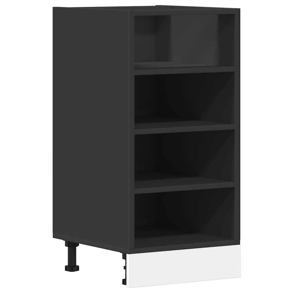 vidaXL Bottom Cabinet "Riga" Black 40x44,5x81,5 cm Engineered Wood