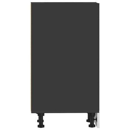 vidaXL Bottom Cabinet "Riga" Black 40x44,5x81,5 cm Engineered Wood