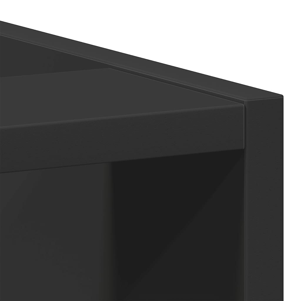 vidaXL Bottom Cabinet Riga Black 40x44.5x81.5 cm Engineered Wood
