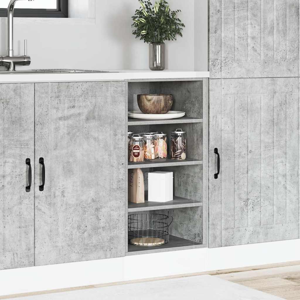 vidaXL Bottom Cabinet "Riga" Concrete Grey 40x44,5x81,5 cm Engineered Wood
