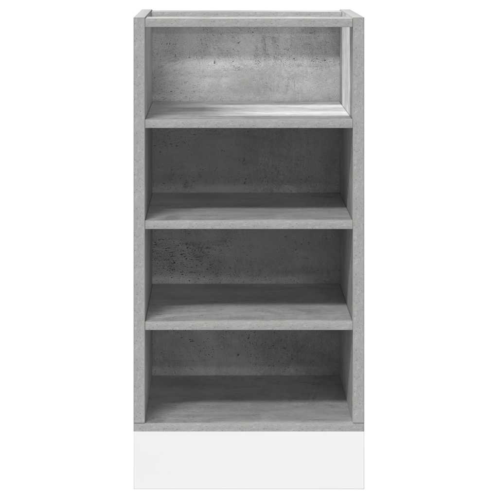 vidaXL Bottom Cabinet Riga Concrete Grey 40x44.5x81.5 cm Engineered Wood