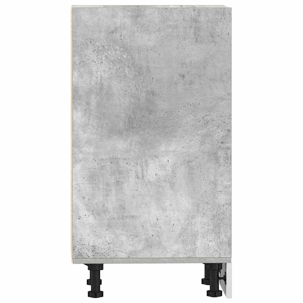 vidaXL Bottom Cabinet "Riga" Concrete Grey 40x44,5x81,5 cm Engineered Wood