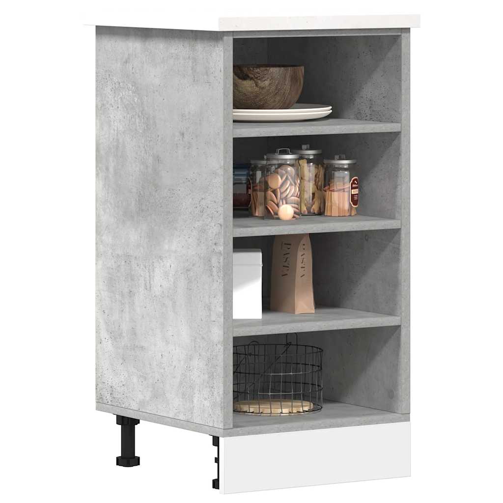 vidaXL Bottom Cabinet "Riga" Concrete Grey 40x44,5x81,5 cm Engineered Wood