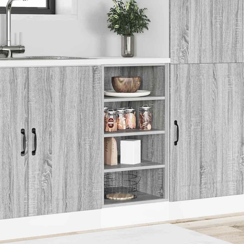 vidaXL Bottom Cabinet Riga Grey Sonoma 40x44.5x81.5 cm Engineered Wood