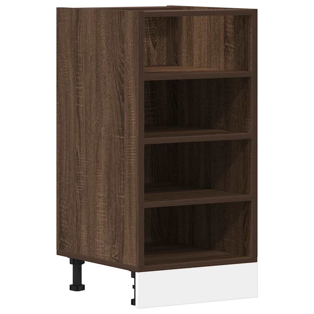 vidaXL Bottom Cabinet "Riga" Brown Oak 40x44,5x81,5 cm Engineered Wood