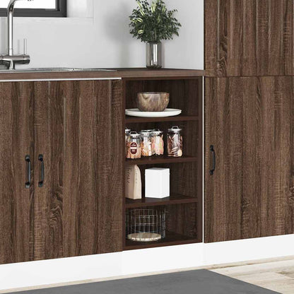 vidaXL Bottom Cabinet "Riga" Brown Oak 40x44,5x81,5 cm Engineered Wood