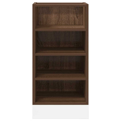vidaXL Bottom Cabinet Riga Brown Oak 40x44.5x81.5 cm Engineered Wood