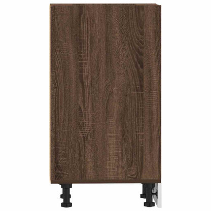 vidaXL Bottom Cabinet Riga Brown Oak 40x44.5x81.5 cm Engineered Wood