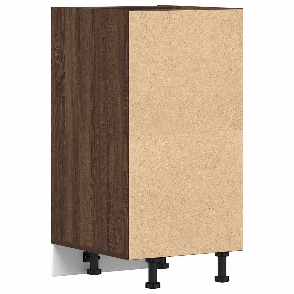 vidaXL Bottom Cabinet "Riga" Brown Oak 40x44,5x81,5 cm Engineered Wood