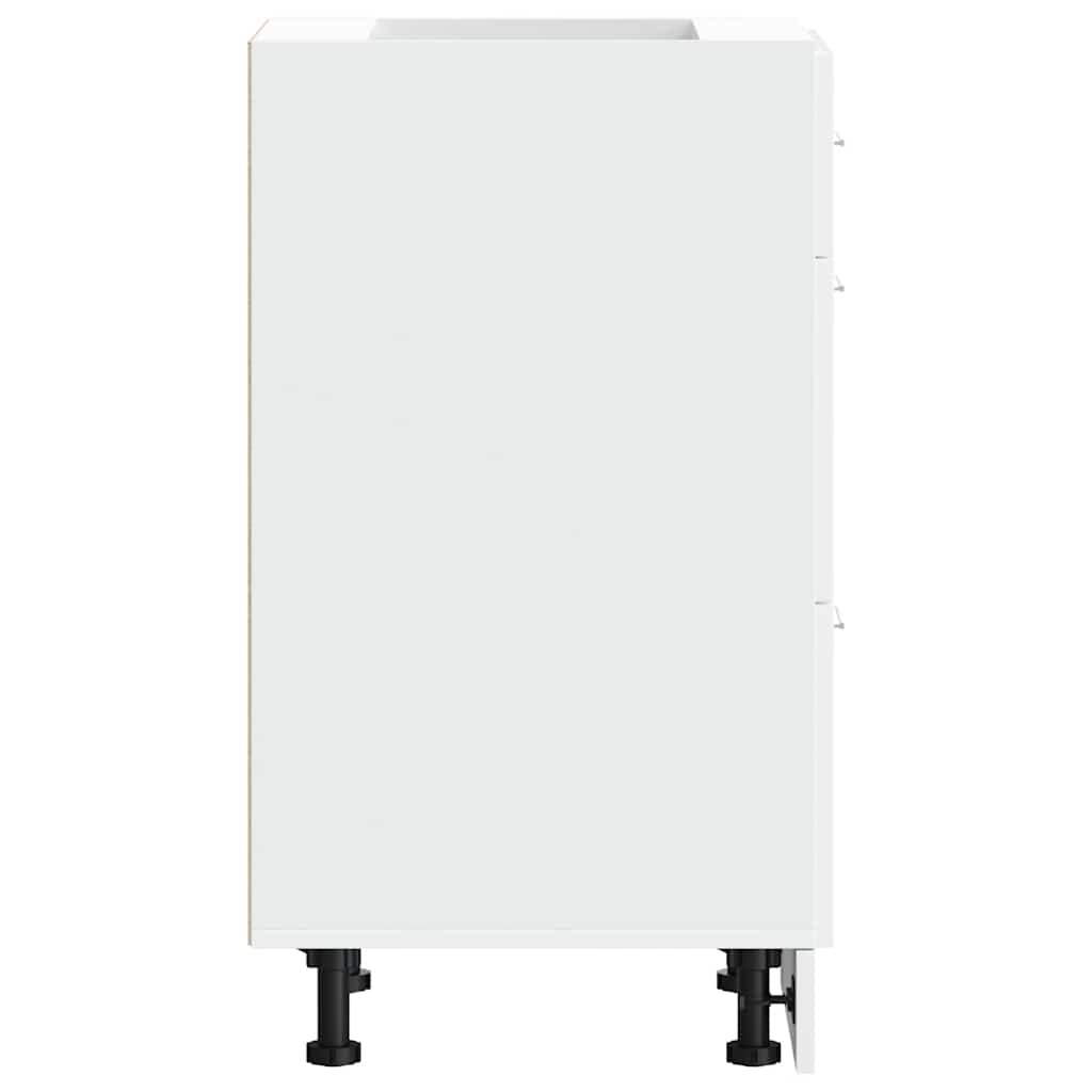 vidaXL Bottom Cabinet Lyon White 40x46x81.5 cm Engineered Wood