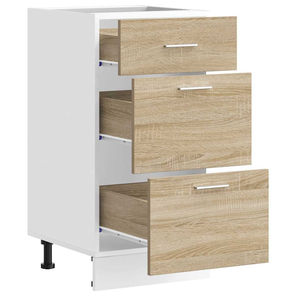 vidaXL Bottom Cabinet "Lyon" Sonoma Oak 40x46x81,5 cm Engineered Wood