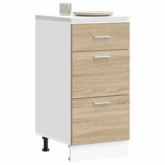 vidaXL Bottom Cabinet "Lyon" Sonoma Oak 40x46x81,5 cm Engineered Wood