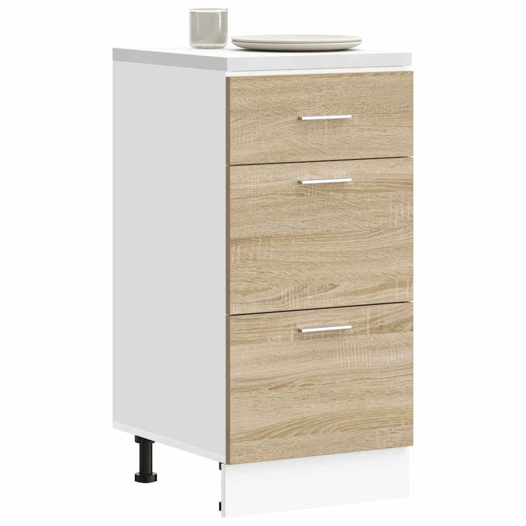 vidaXL Bottom Cabinet "Lyon" Sonoma Oak 40x46x81,5 cm Engineered Wood
