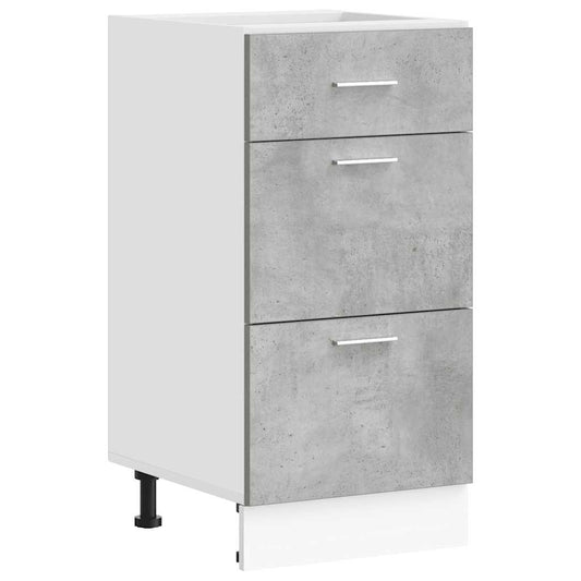 vidaXL Bottom Cabinet "Lyon" Concrete Grey 40x46x81,5 cm Engineered Wood