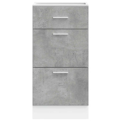 vidaXL Bottom Cabinet "Lyon" Concrete Grey 40x46x81,5 cm Engineered Wood
