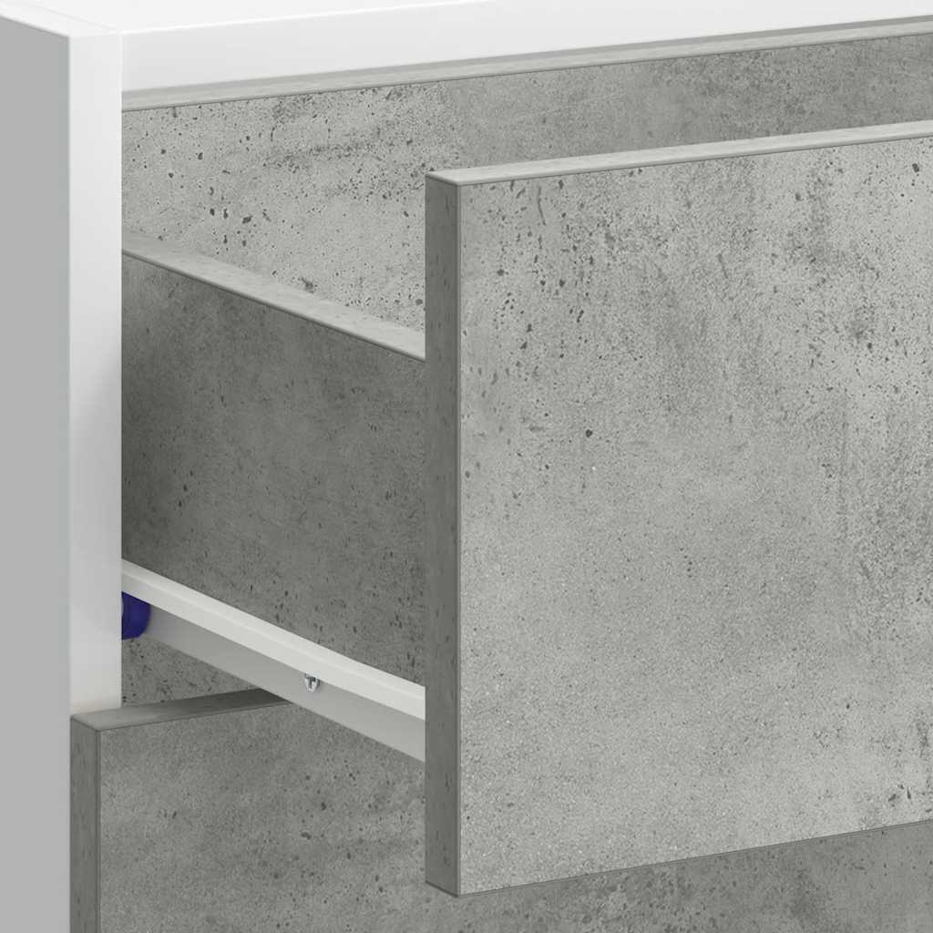 vidaXL Bottom Cabinet Lyon Concrete Grey 40x46x81.5 cm Engineered Wood