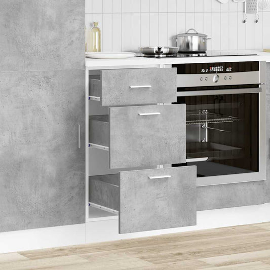 vidaXL Bottom Cabinet "Lyon" Concrete Grey 40x46x81,5 cm Engineered Wood