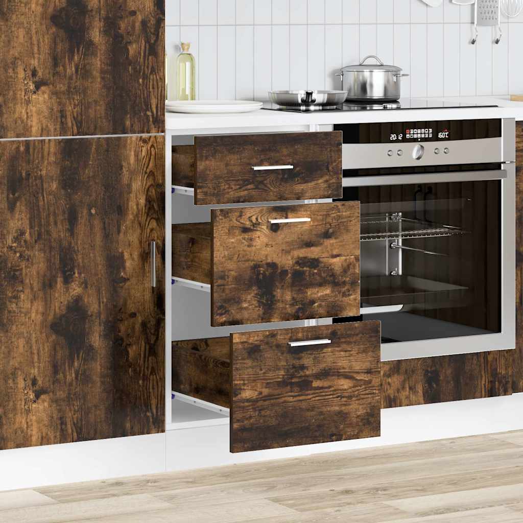 vidaXL Bottom Cabinet Lyon Smoked Oak 40x46x81.5 cm Engineered Wood