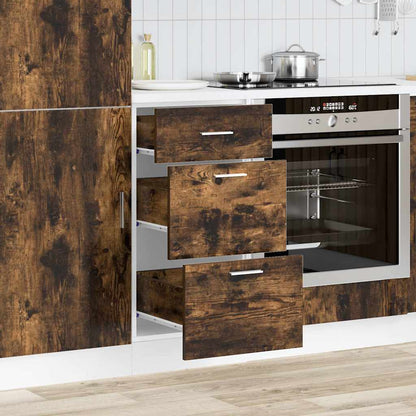 vidaXL Bottom Cabinet Lyon Smoked Oak 40x46x81.5 cm Engineered Wood