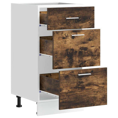 vidaXL Bottom Cabinet Lyon Smoked Oak 40x46x81.5 cm Engineered Wood
