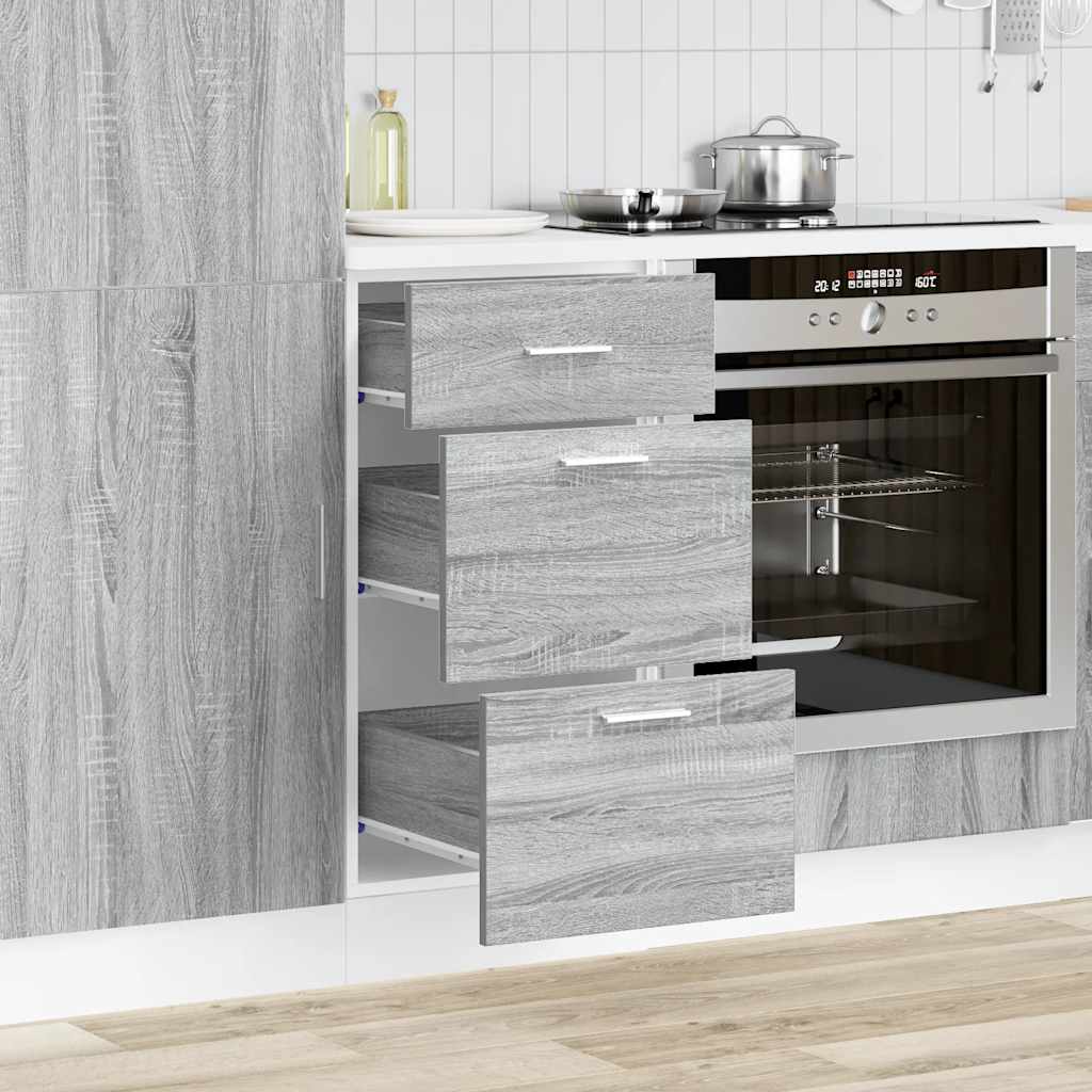 vidaXL Bottom Cabinet "Lyon" Grey Sonoma 40x46x81,5 cm Engineered Wood