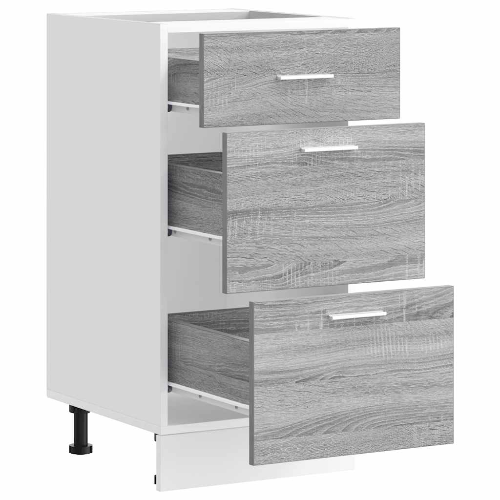 vidaXL Bottom Cabinet "Lyon" Grey Sonoma 40x46x81,5 cm Engineered Wood
