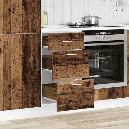 vidaXL Bottom Cabinet Lyon Old Wood 40x46x81.5 cm Engineered Wood