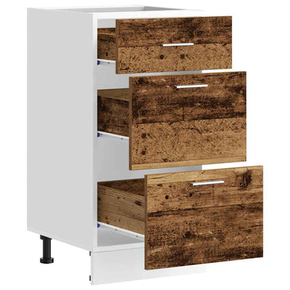 vidaXL Bottom Cabinet Lyon Old Wood 40x46x81.5 cm Engineered Wood