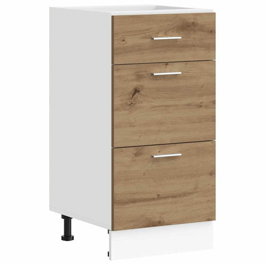 vidaXL Bottom Cabinet "Lyon" Artisan Oak 40x46x81,5 cm Engineered Wood